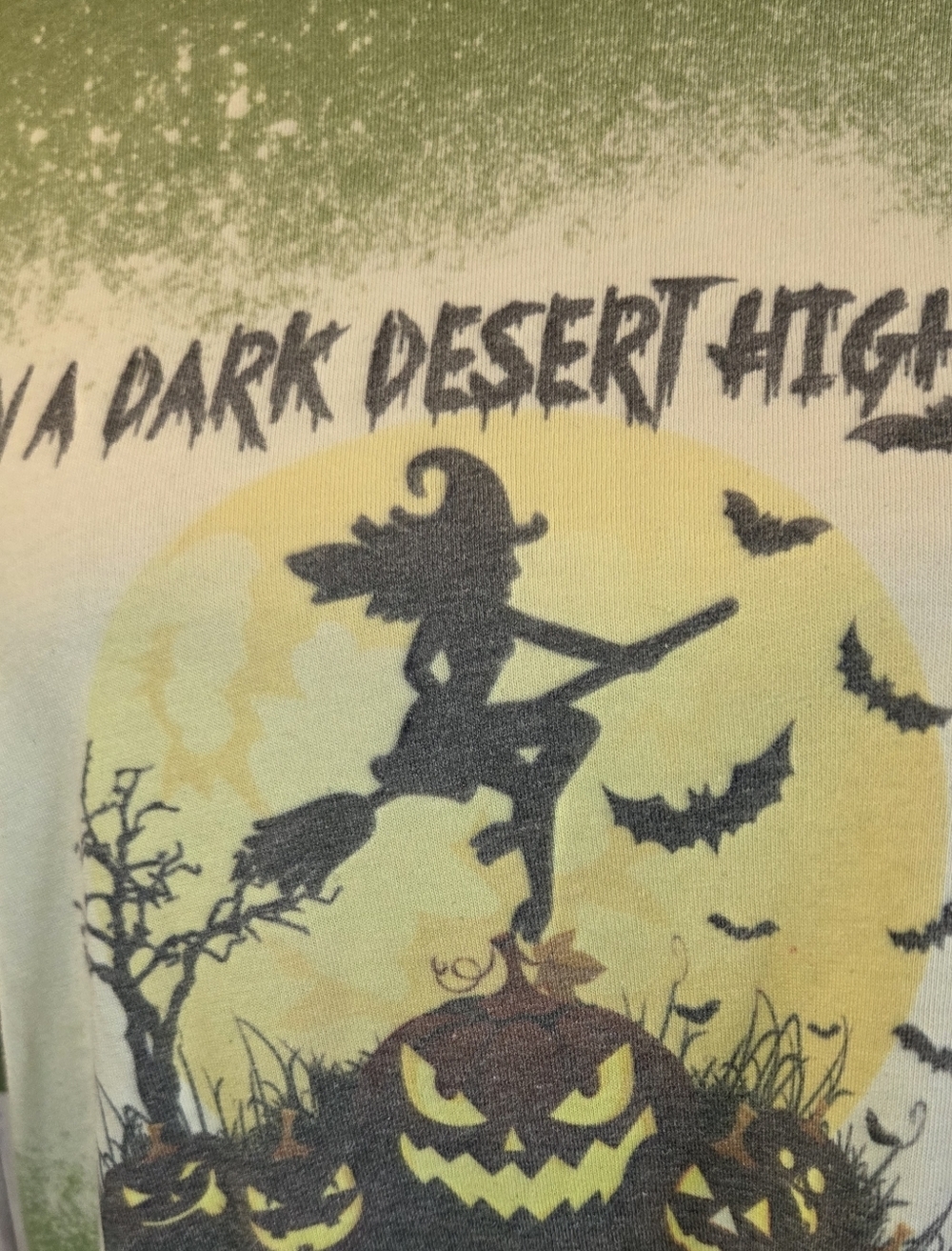 Bella Canvas Olive Green Halloween Graphic Tee - Picture 2 of 5